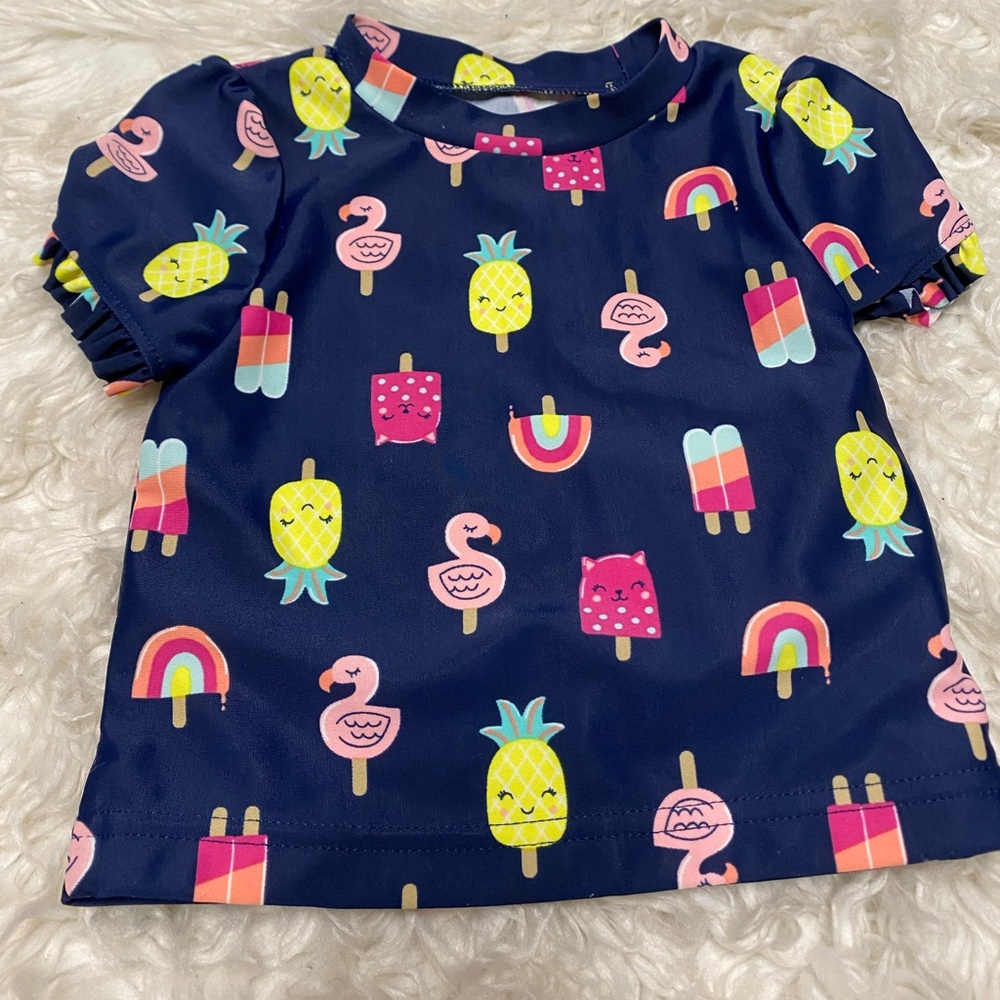 Simple Joys by Carters Rash Guard Size 12 Months